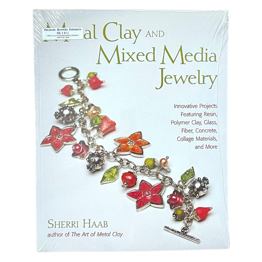 BK183 New Book METAL CLAY & MIXED MEDIA JEWLERY by Haab Soft Cover Shrink Wrap